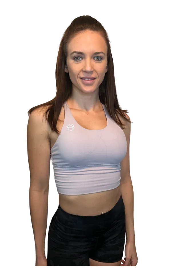 Alicia Lilac Gray Crop Top