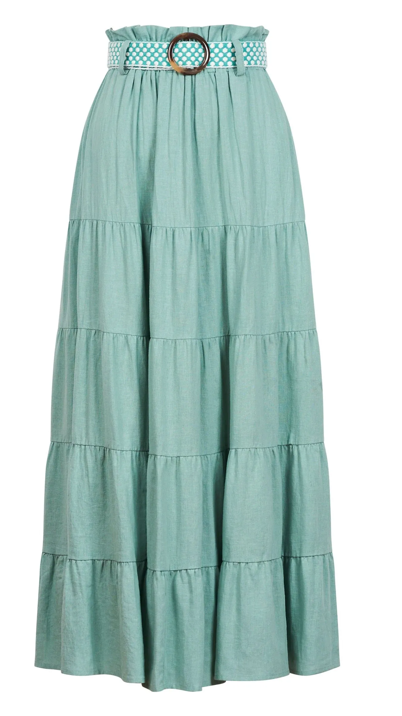 Amelie Maxi Skirt Seafoam