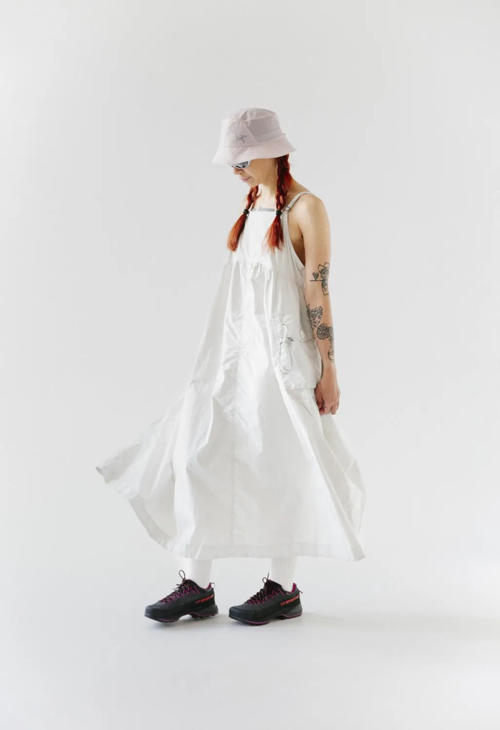 And Wander Women's Oversized Cargo Dress - Off White