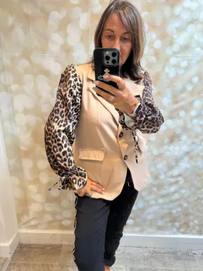 Animal Sleeve  Blazer