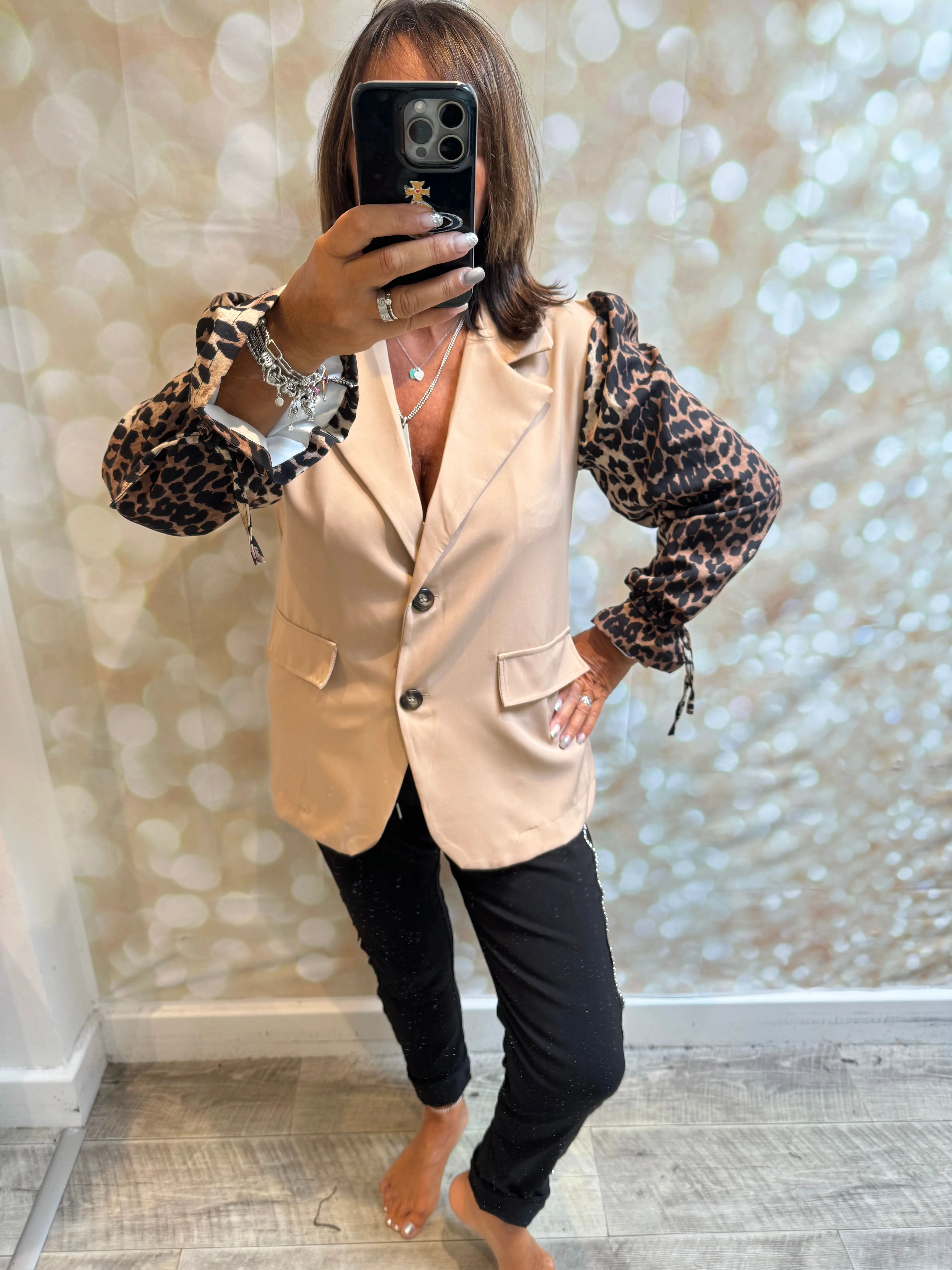 Animal Sleeve  Blazer