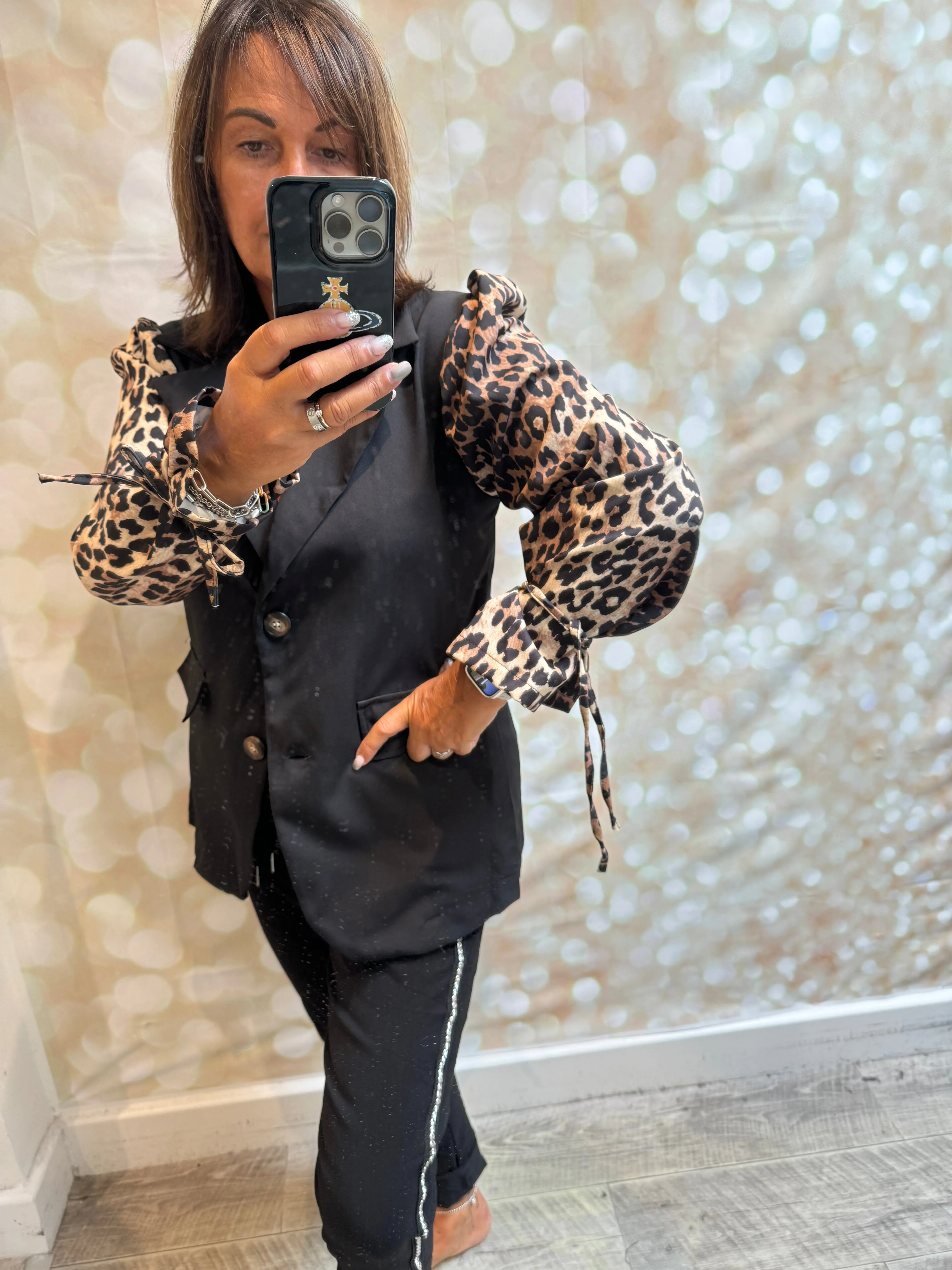 Animal Sleeve  Blazer