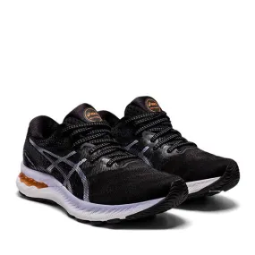 Womens Asics Gel Nimbus 23 Running Shoes in Black and Grey