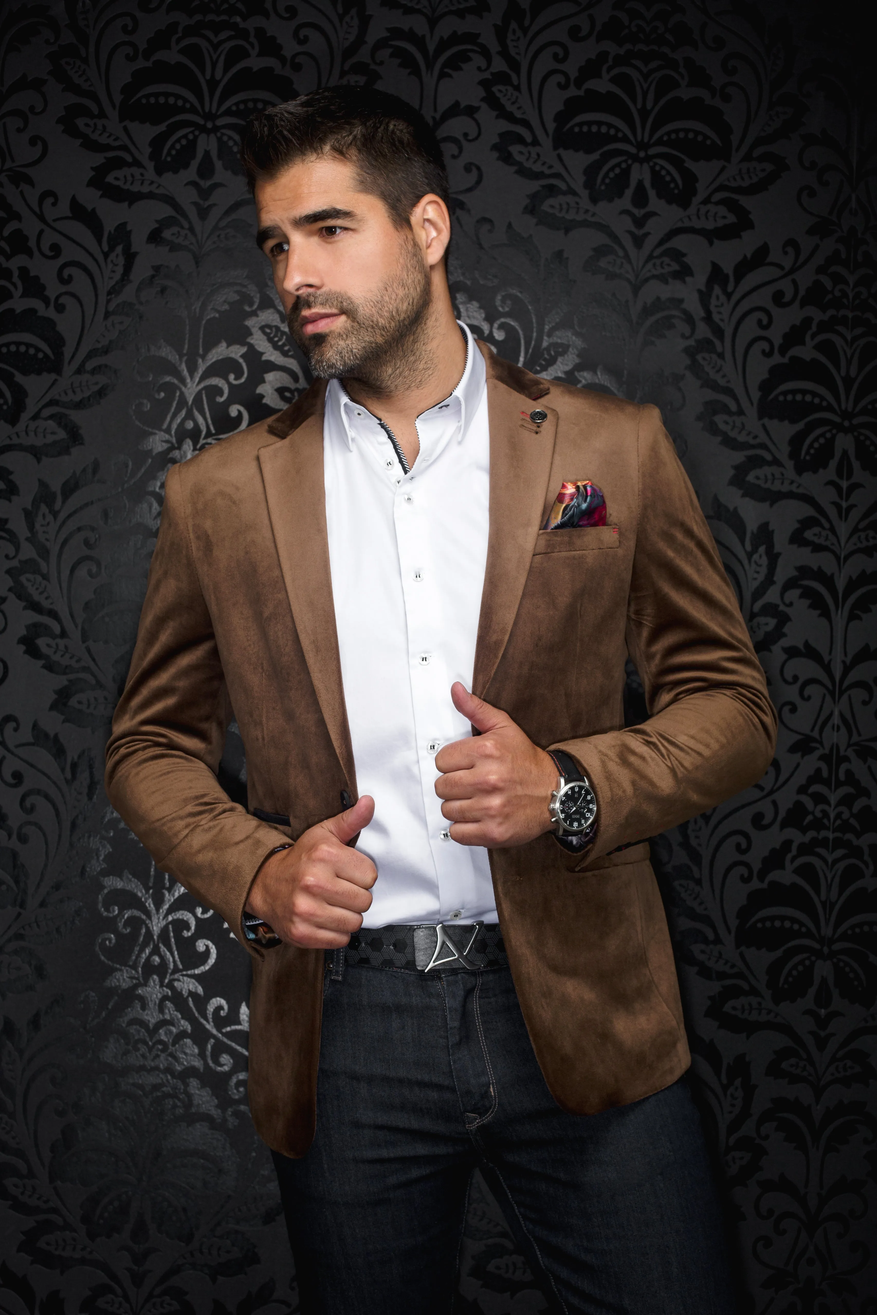 Au Noir Blazer | Bogart Chestnut