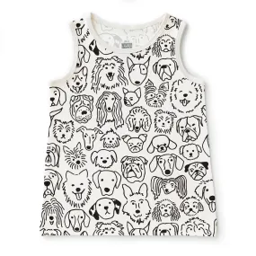 Baby Tank Top - Dogs Black