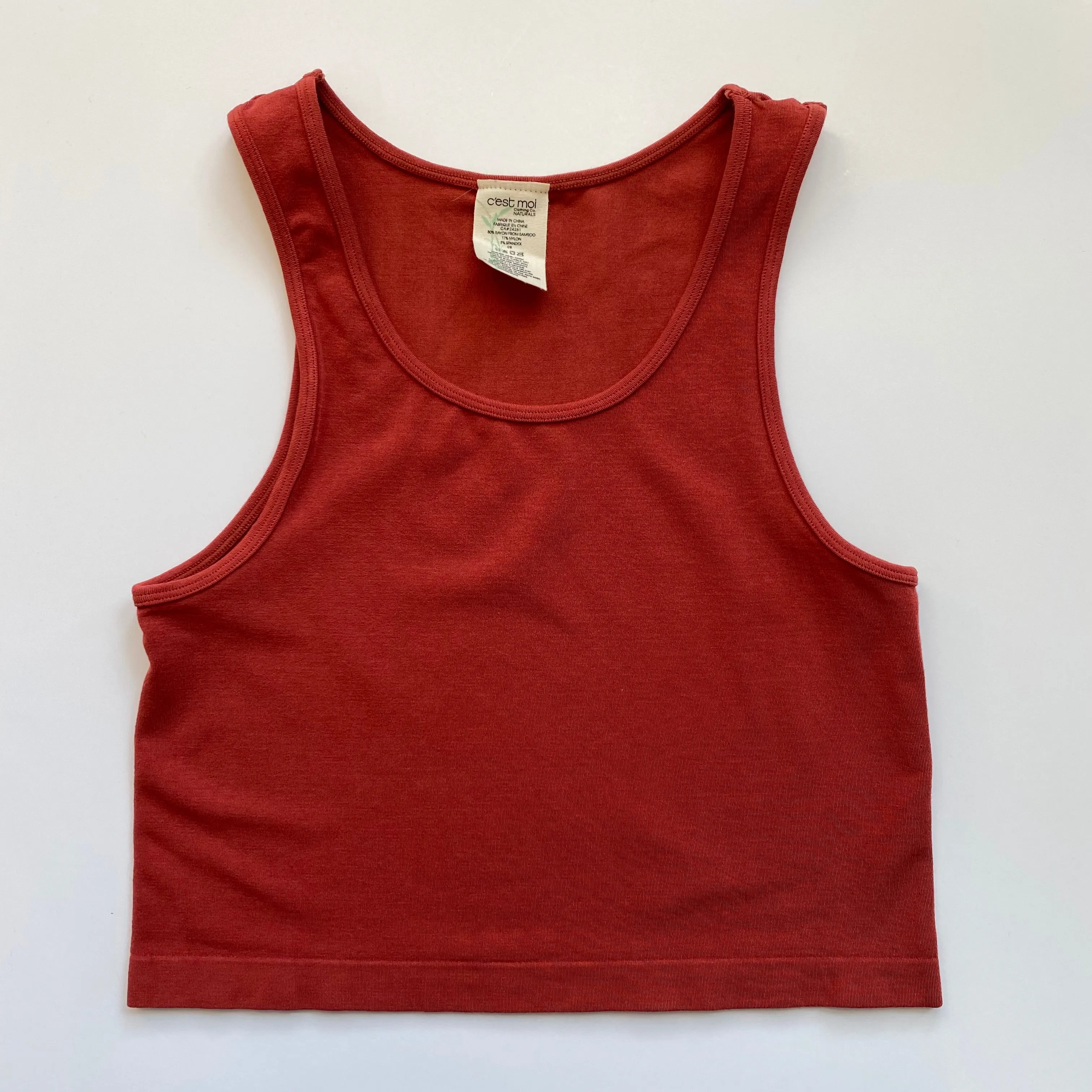 Bamboo Crop Tank Top