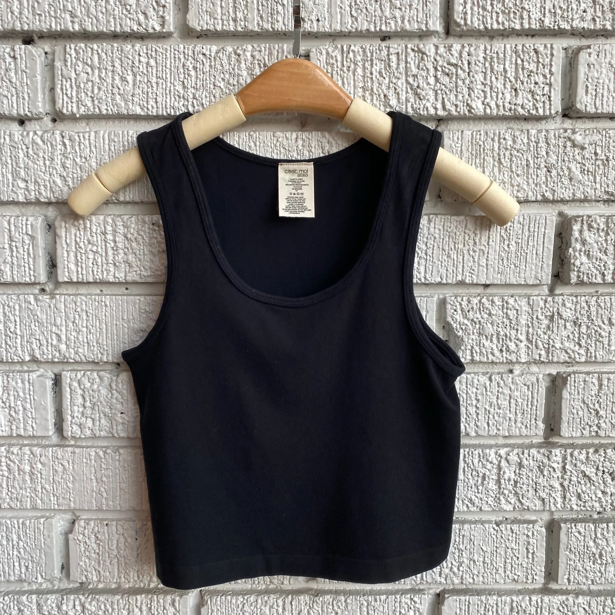 Bamboo Crop Tank Top