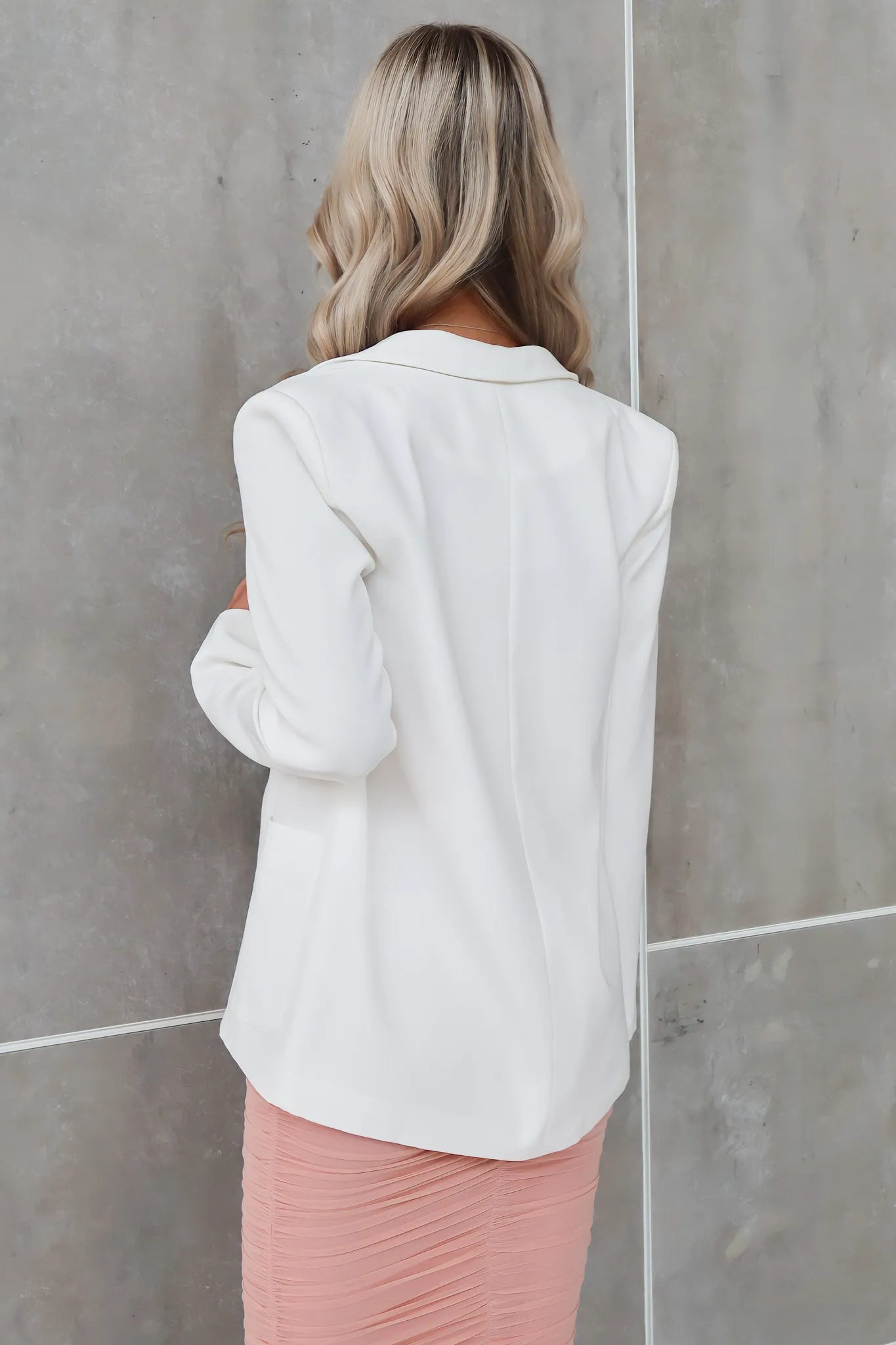 Beyonce Blazer - White