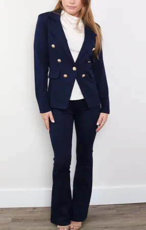 Button Ponte Blazer