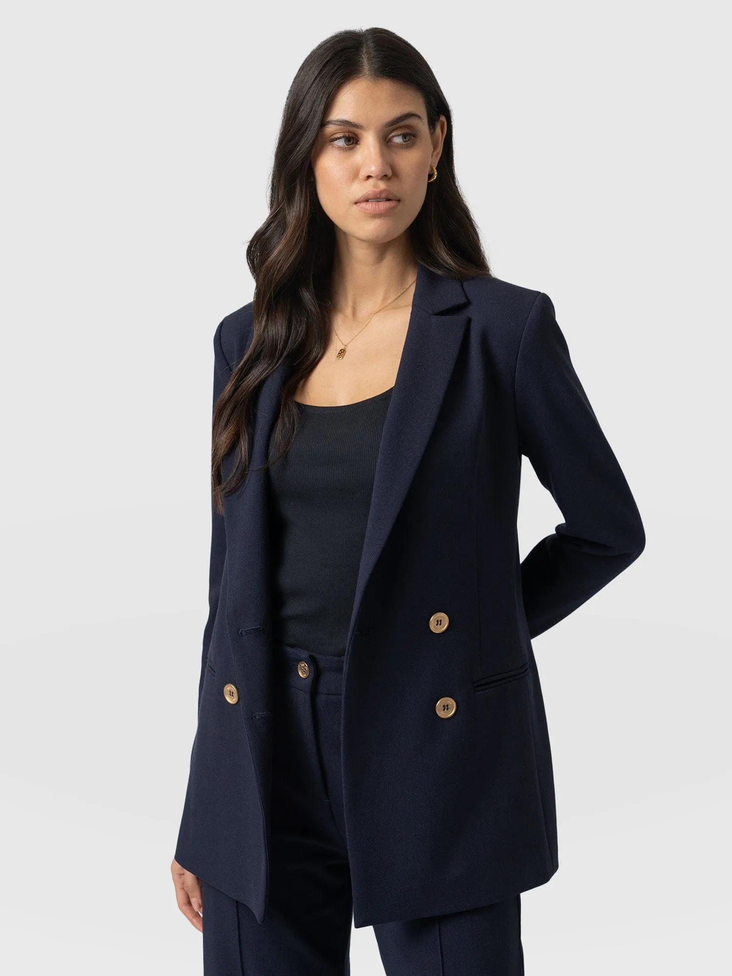 Cambridge Blazer - Navy Crepe