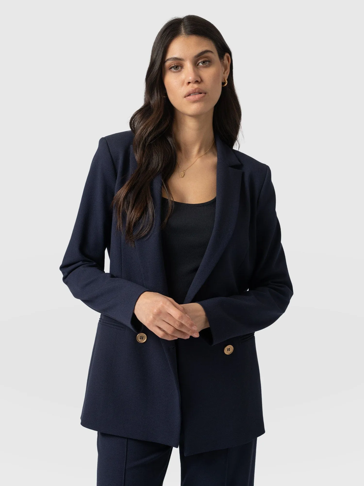 Cambridge Blazer - Navy Crepe