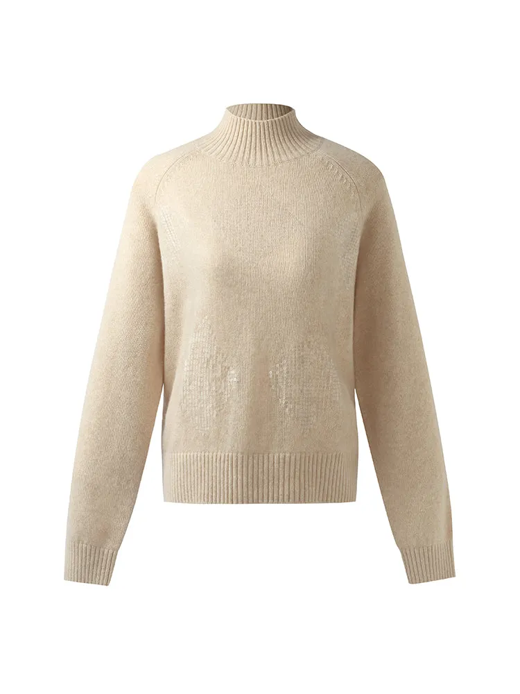 Cashmere Sequins Women Sweater