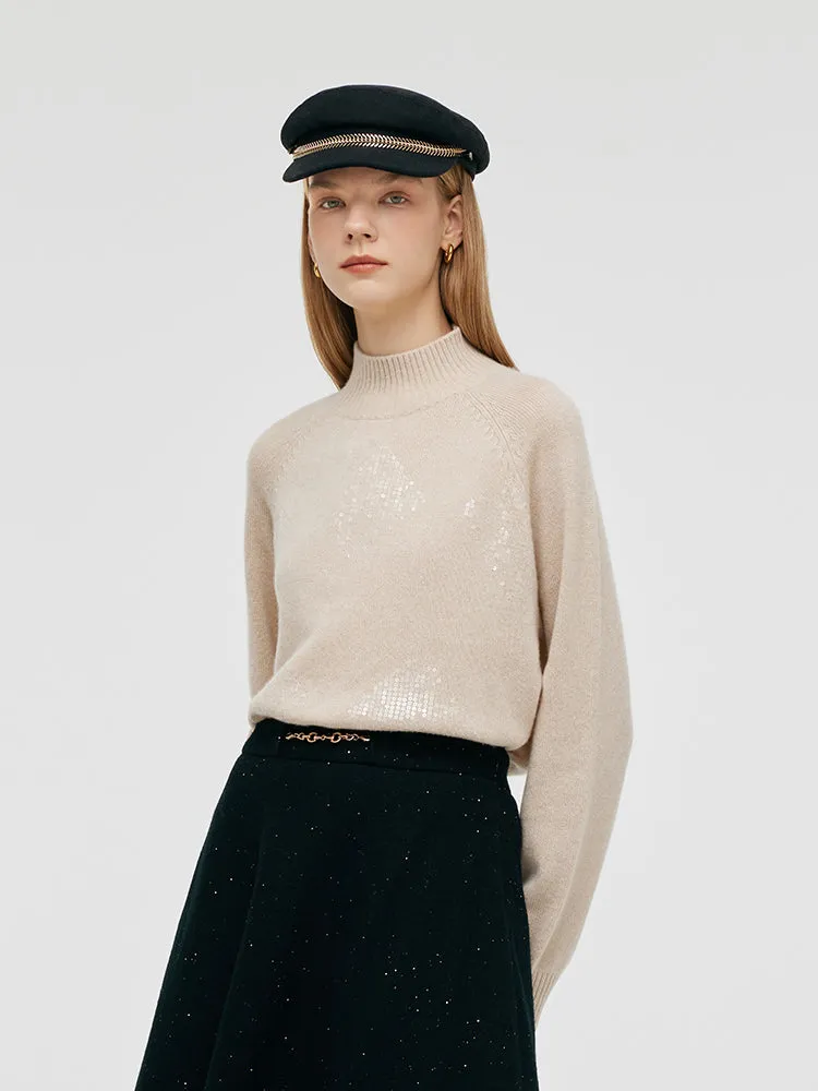 Cashmere Sequins Women Sweater