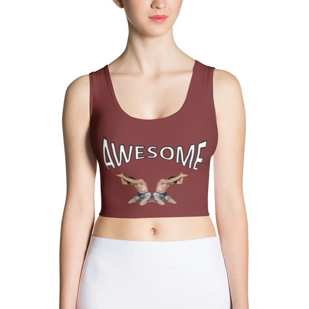 Crop Top Awesome Burgundy