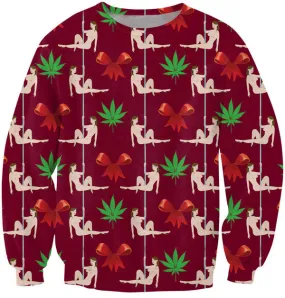 Dank Master Weed Women Christmas Sweatshirt