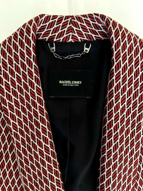 Diamond Jacquard Loveless Blazer