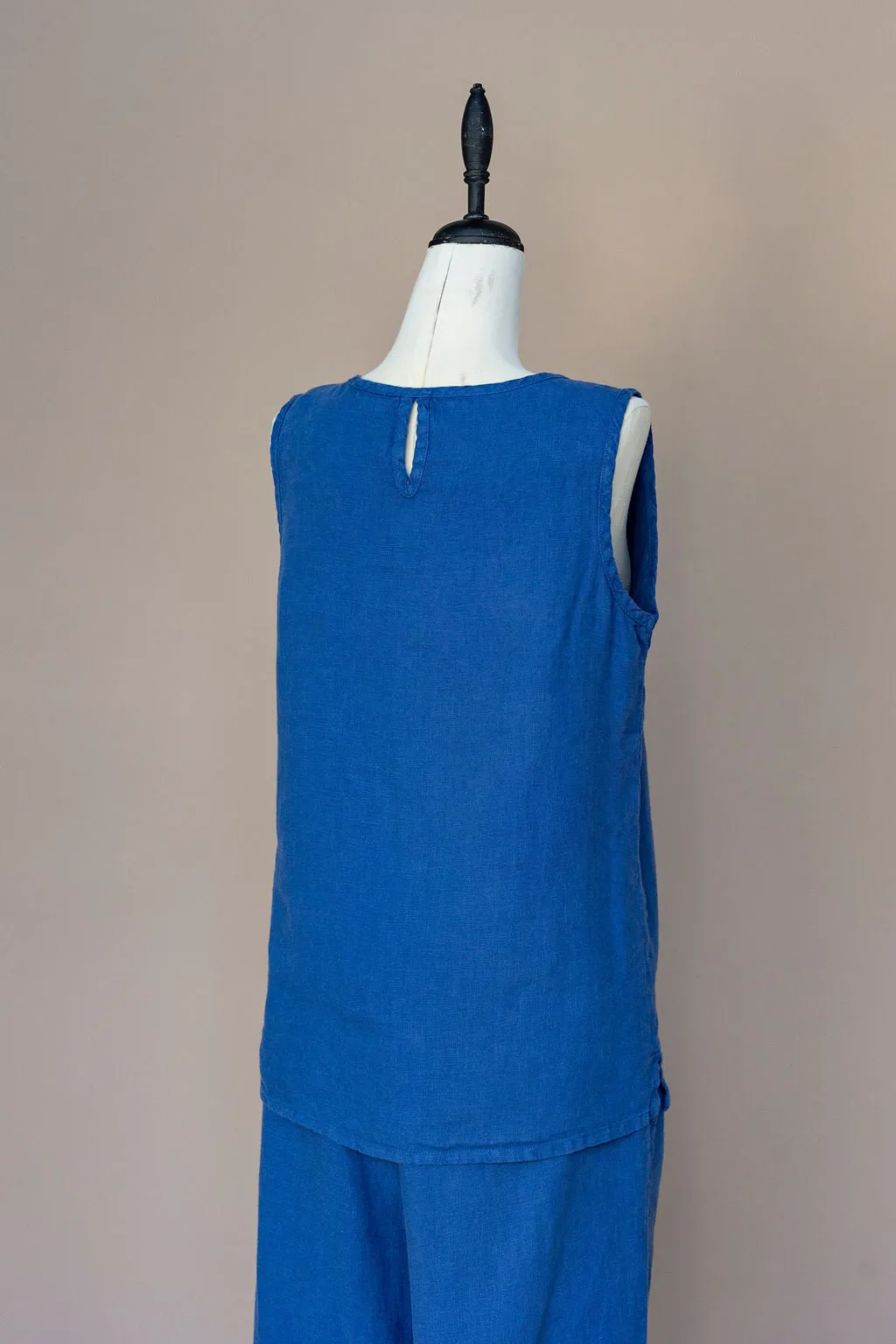 Dolcezza - Tank top Linen - Indigo