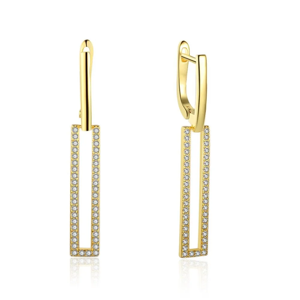 Golden Long Dangle Earrings For Women