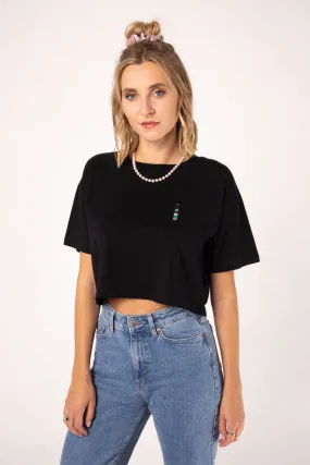 Helles | Besticktes Bio Baumwoll Crop Top