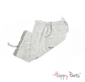 Herringbone White Women Long Shorts