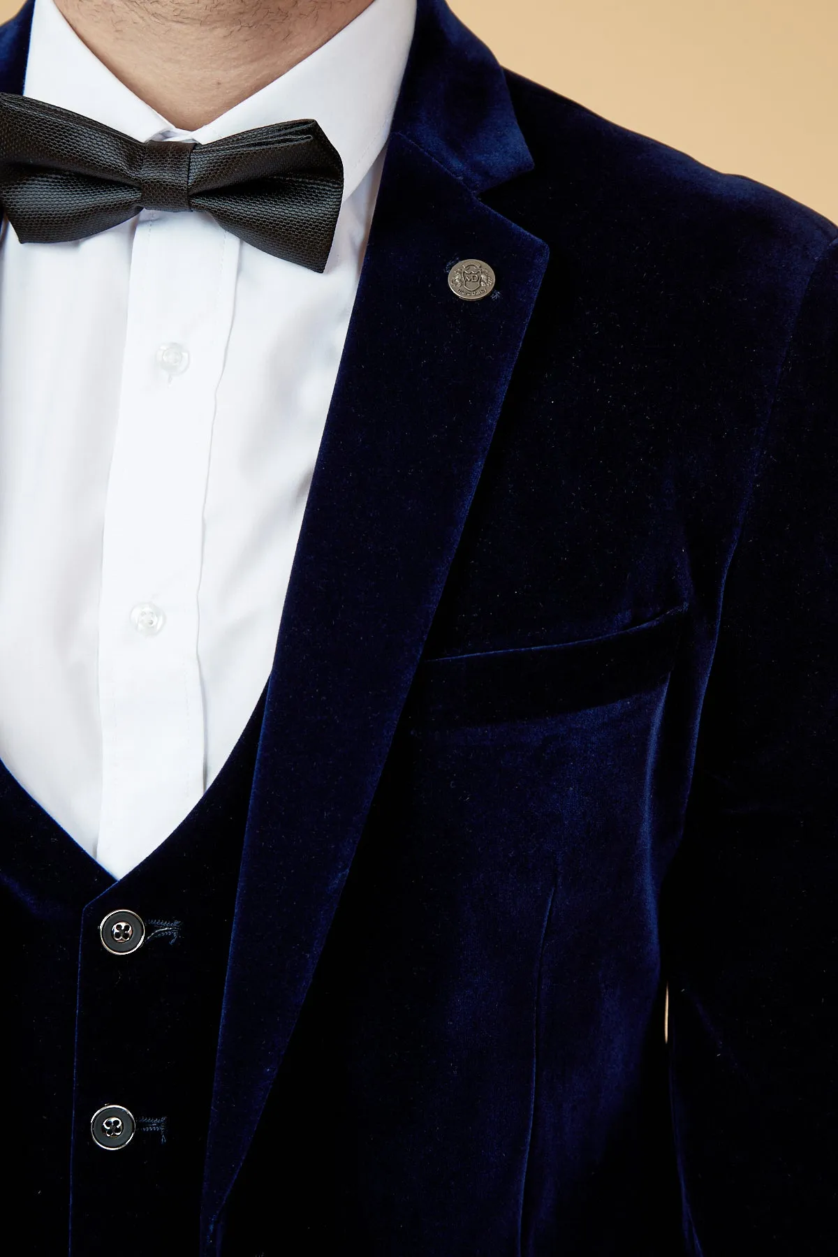 HUDSON - Navy Velvet Blazer