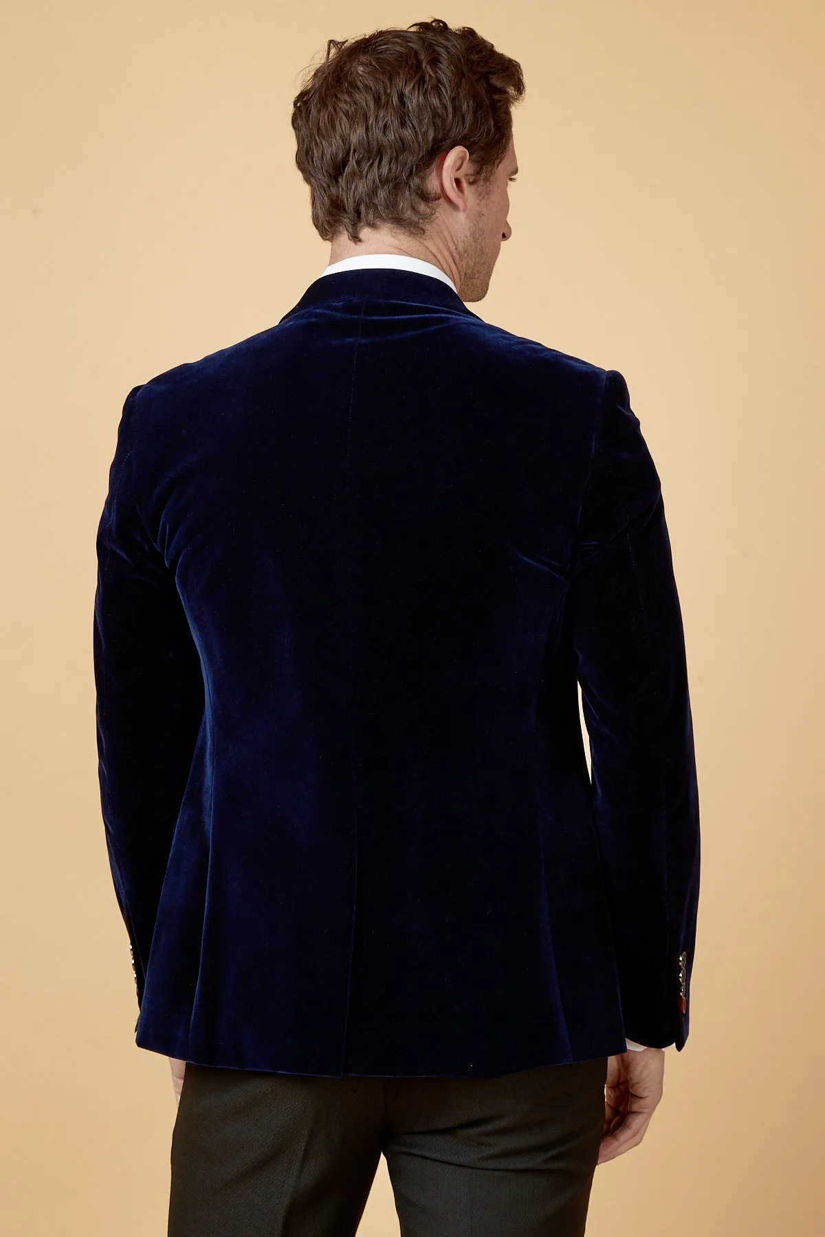 HUDSON - Navy Velvet Blazer