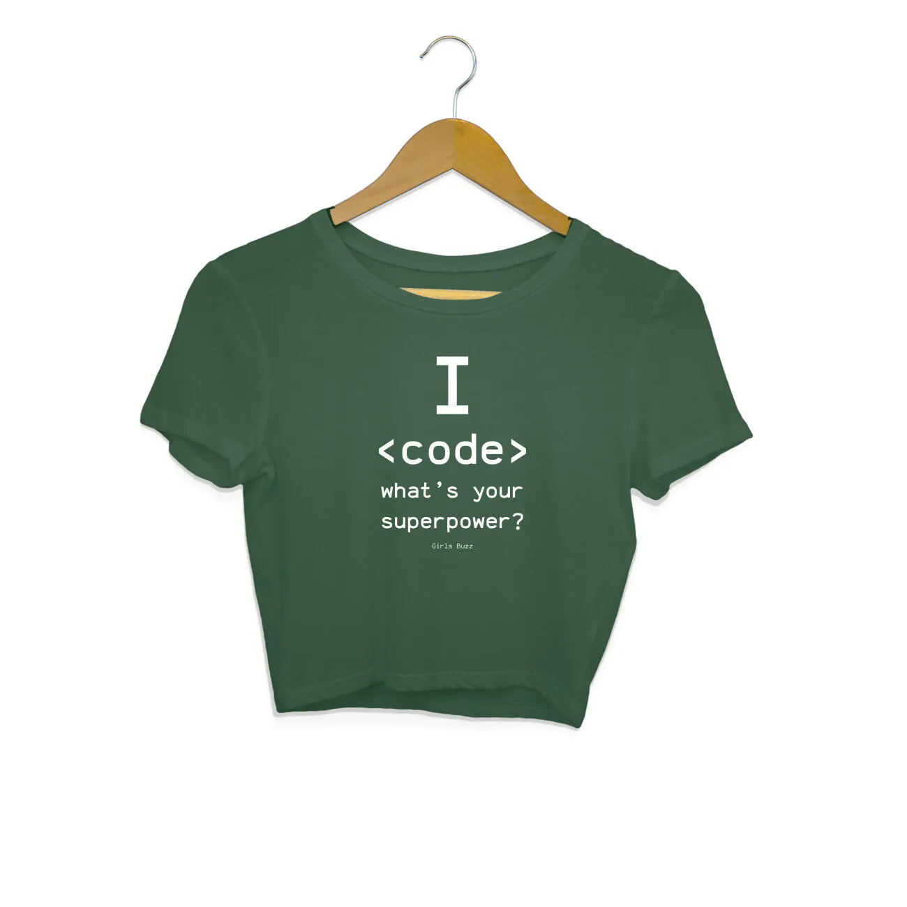 I Code Crop Top