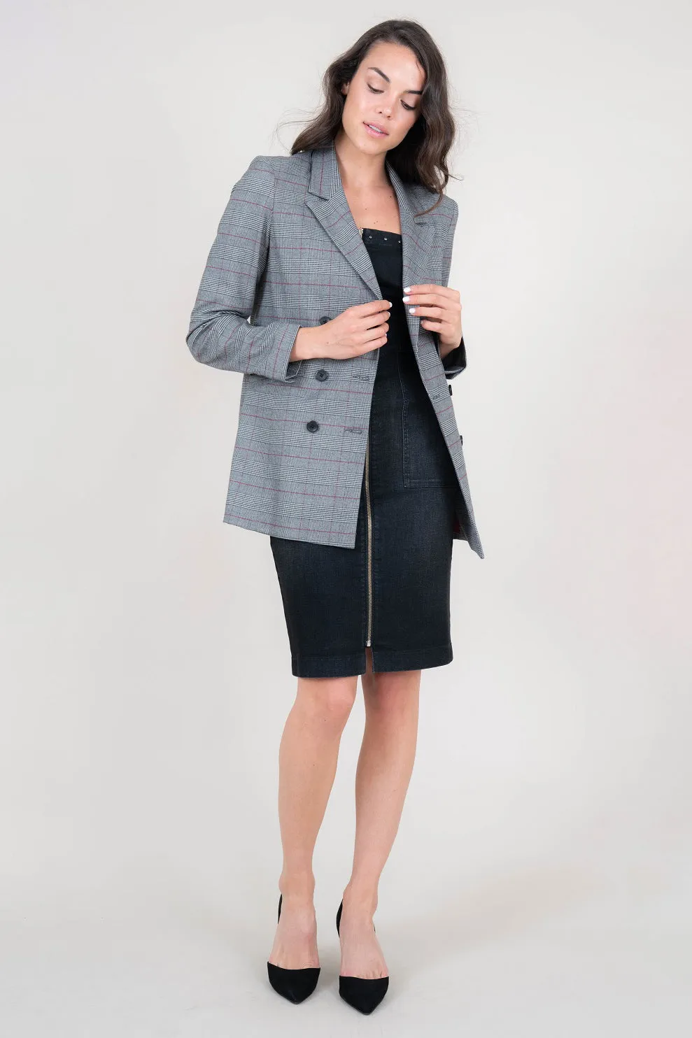 Irina Plaid Blazer