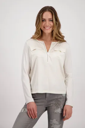 Jersey Blouse - Champagne