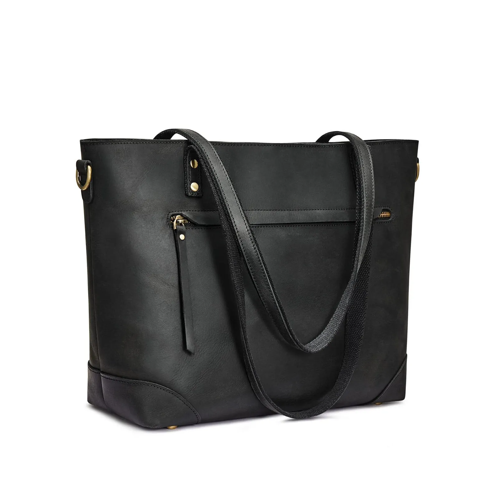 Leather Work Tote Bag for Women