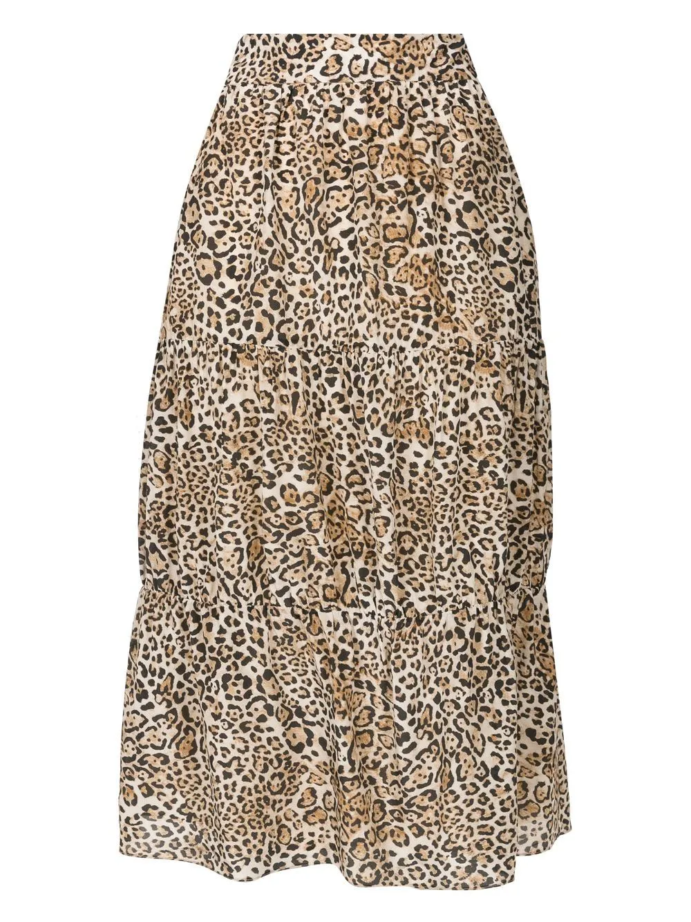 Leopard Frilled Skirt