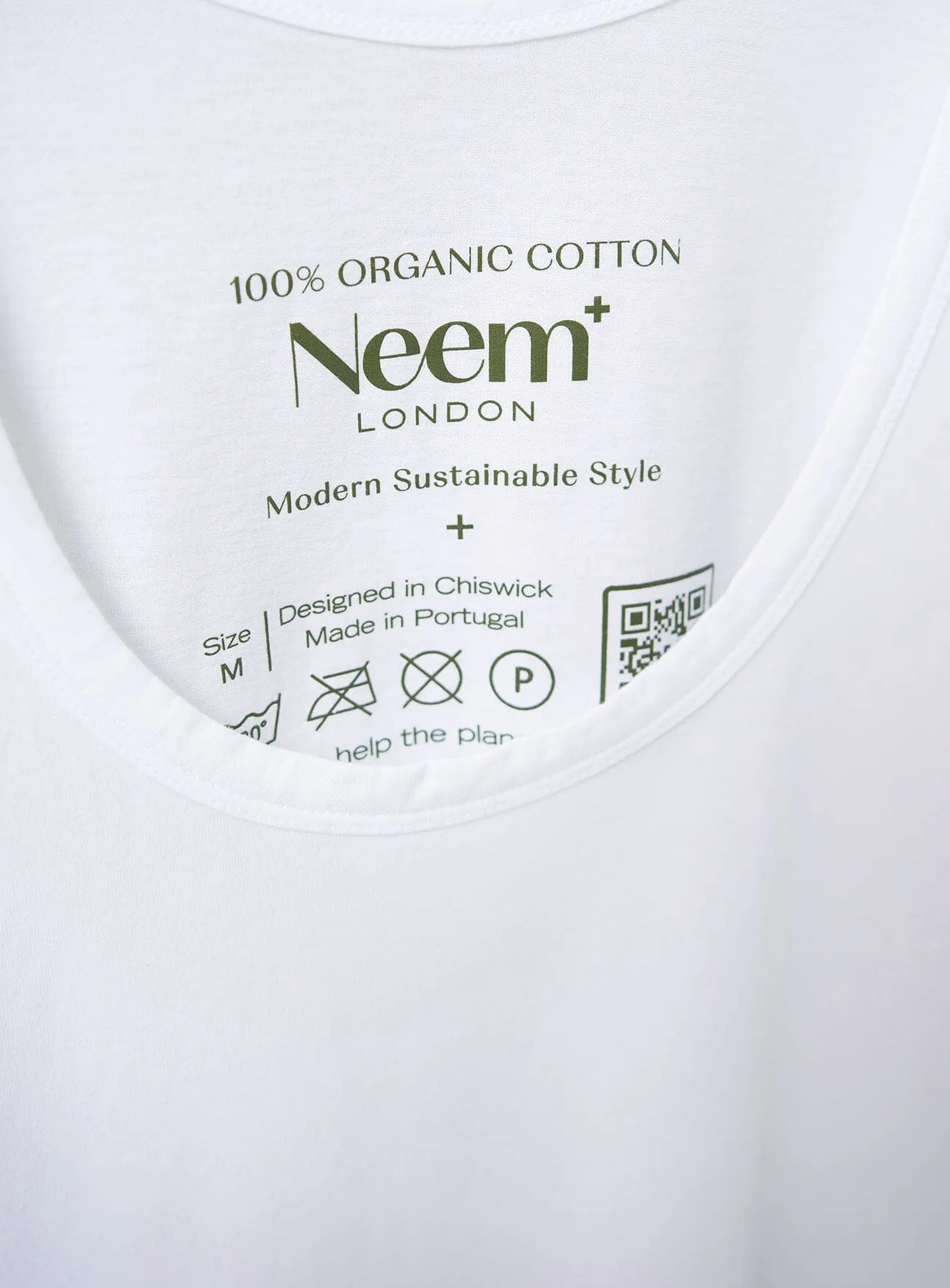 Men's White Organic Cotton Tank Top