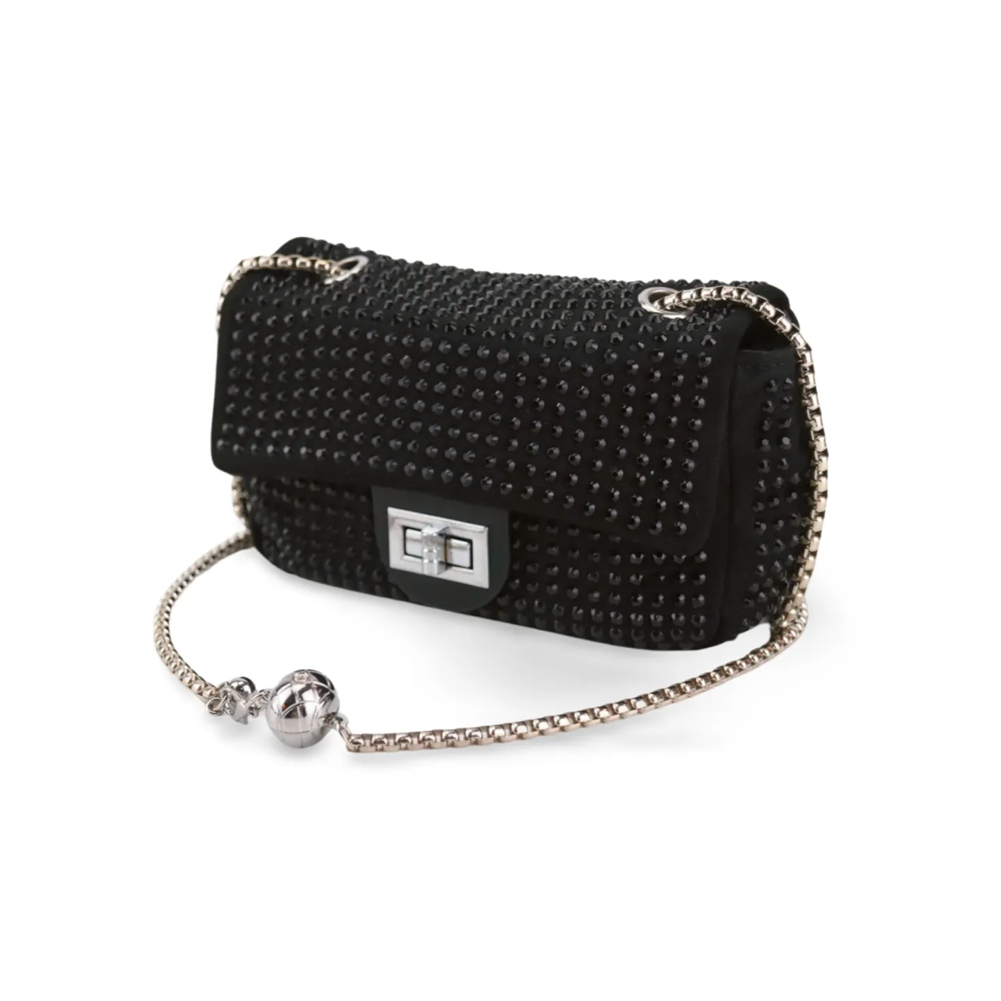 Mint Rhinestone Studded Purse For Women