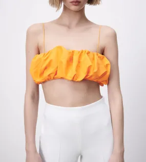 Molly Bandeau Ruffle Crop Top