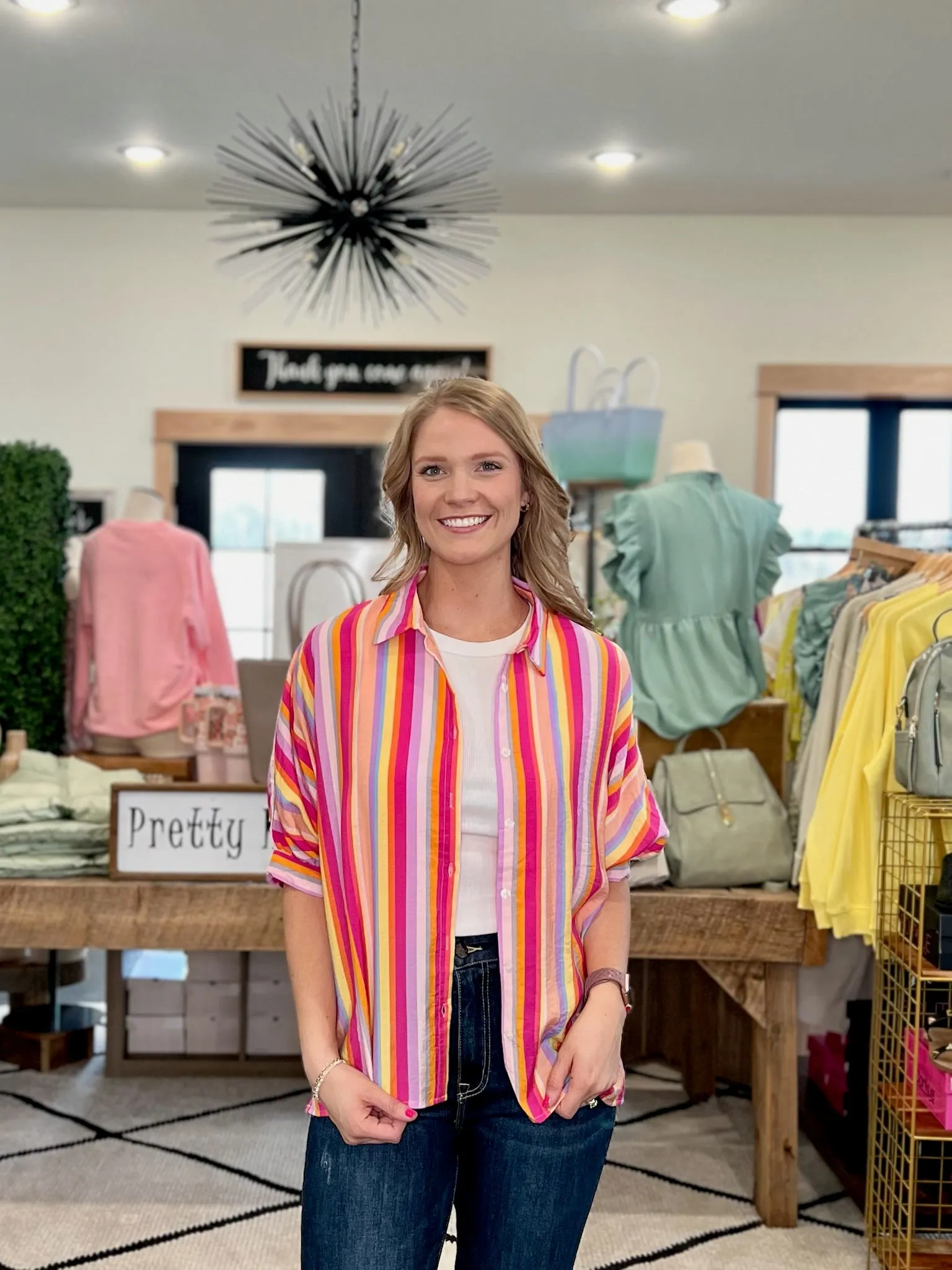 Multi Stripe Blouse