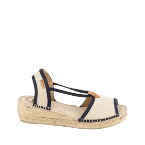 Multicolor Canvas Wedge Espadrille for Women - Briana