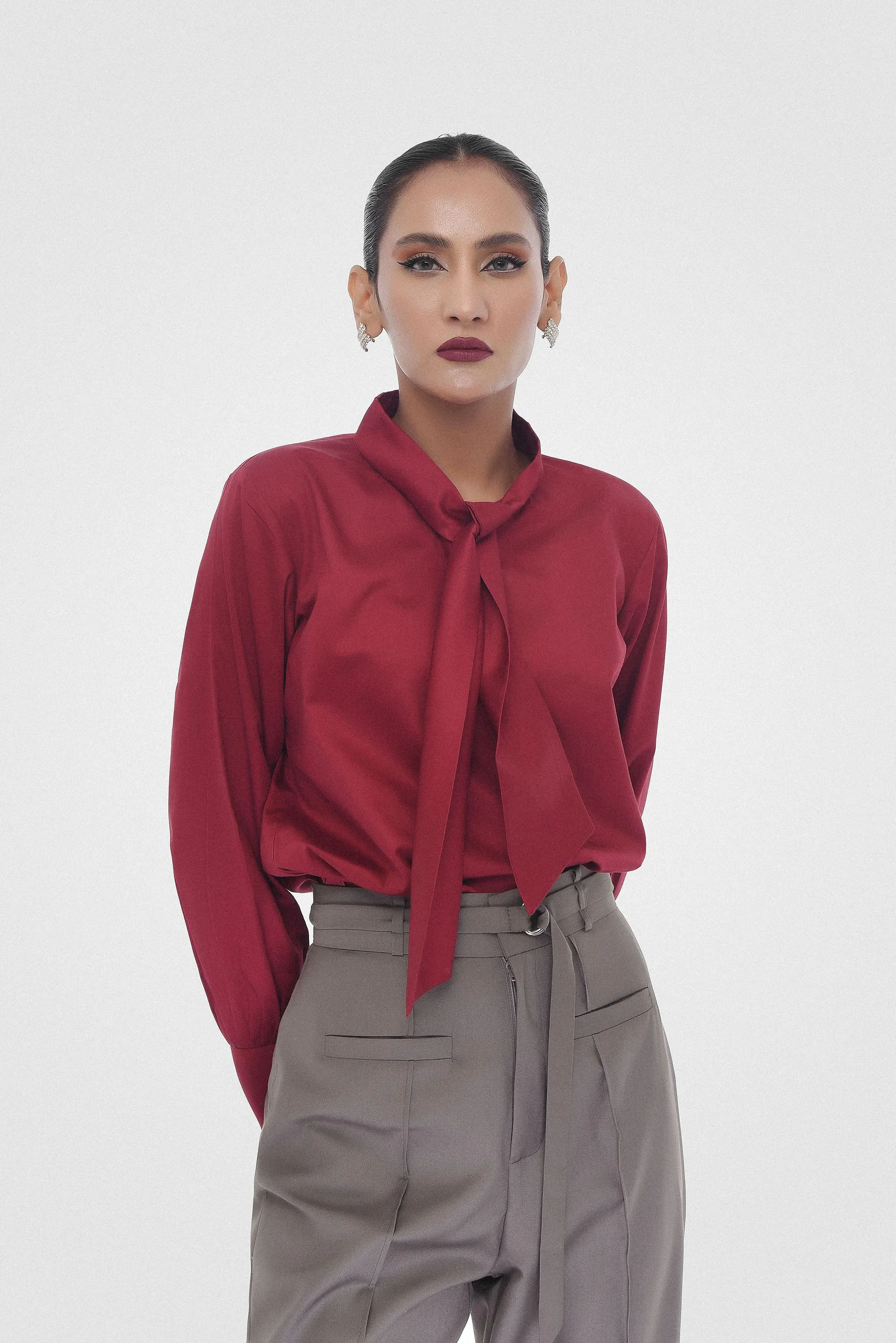 Neck Tie Blouse