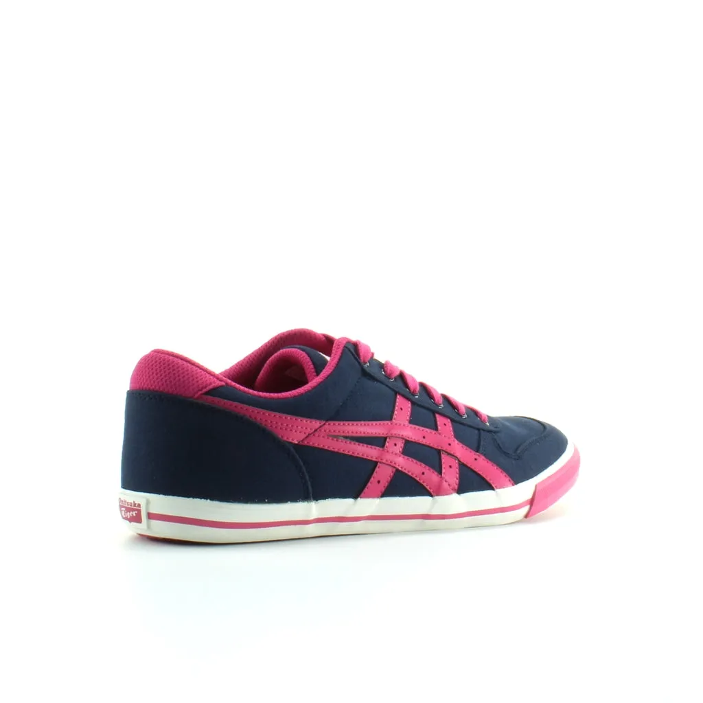 Onitsuka Tiger Aaron GS Navy Canvas Kids Lace Up Trainers C3A3N 5018