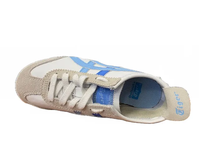 Mens Onitsuka Tiger Mexico 66 Low Unisex Sneakers in White/Blue (Model C9A2L 0138)