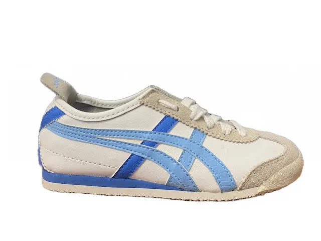 Mens Onitsuka Tiger Mexico 66 Low Unisex Sneakers in White/Blue (Model C9A2L 0138)