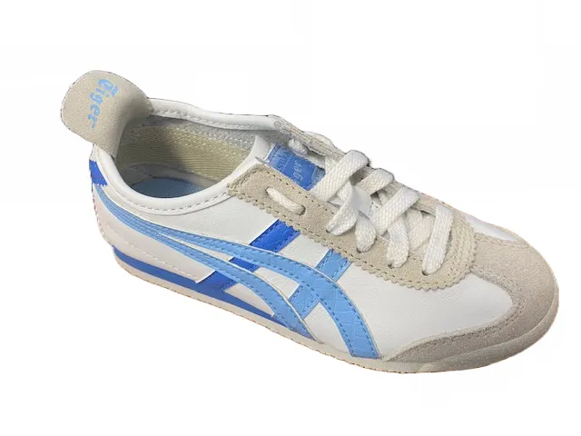 Mens Onitsuka Tiger Mexico 66 Low Unisex Sneakers in White/Blue (Model C9A2L 0138)