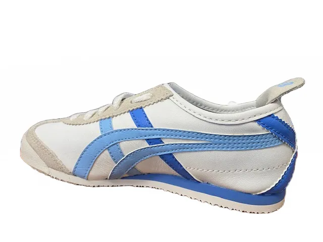 Mens Onitsuka Tiger Mexico 66 Low Unisex Sneakers in White/Blue (Model C9A2L 0138)