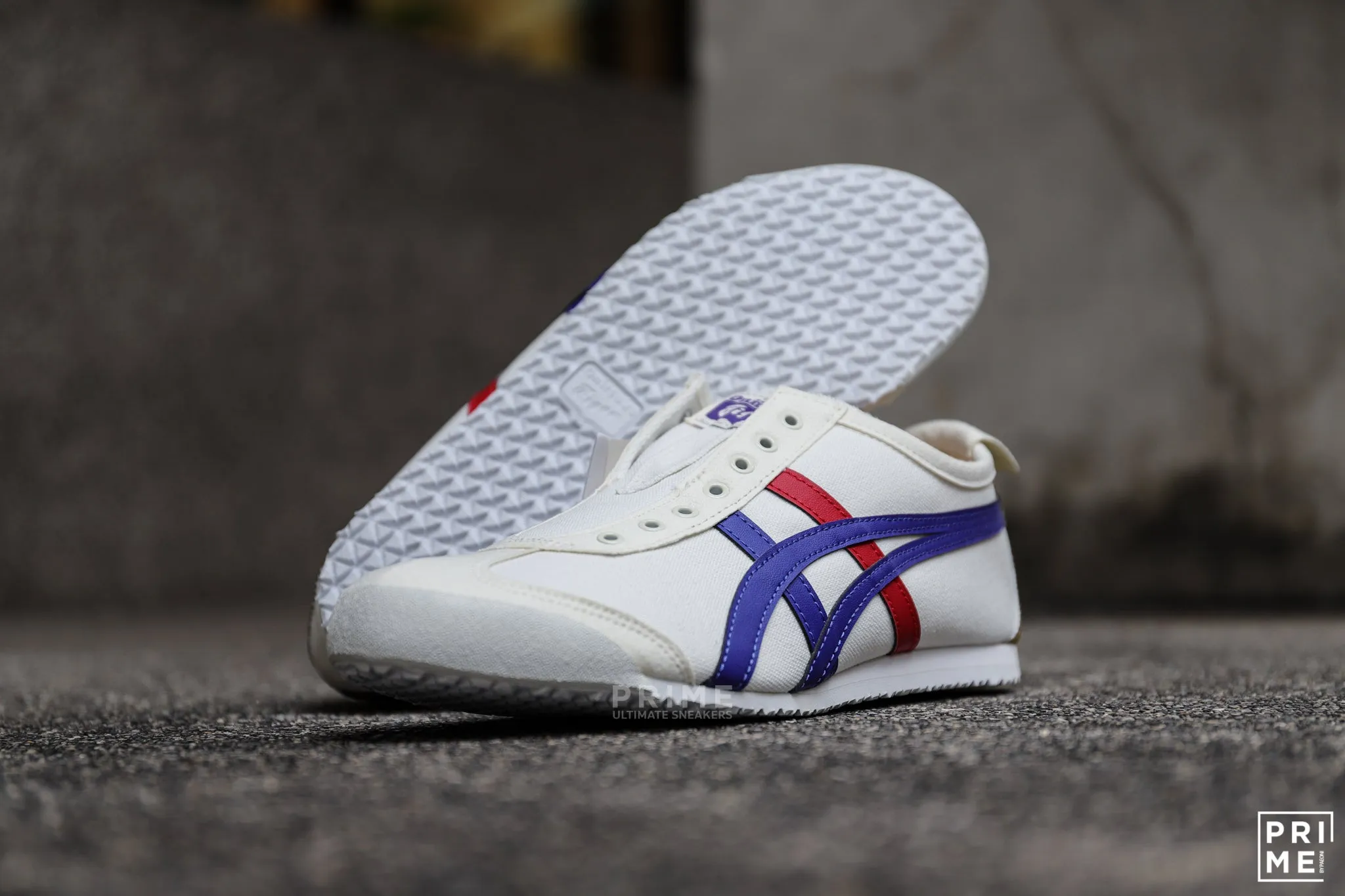 Onitsuka Tiger Mexico66 Slip on Cream/Tuna Blue  (1183b475-100)