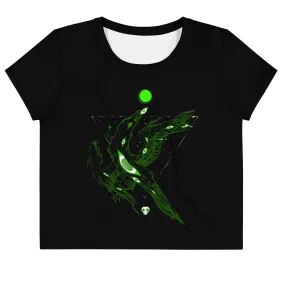 Raven And Eyes, Sublimation Crop Top