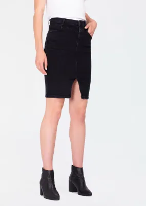 Rosaleen Black Denim Skirt