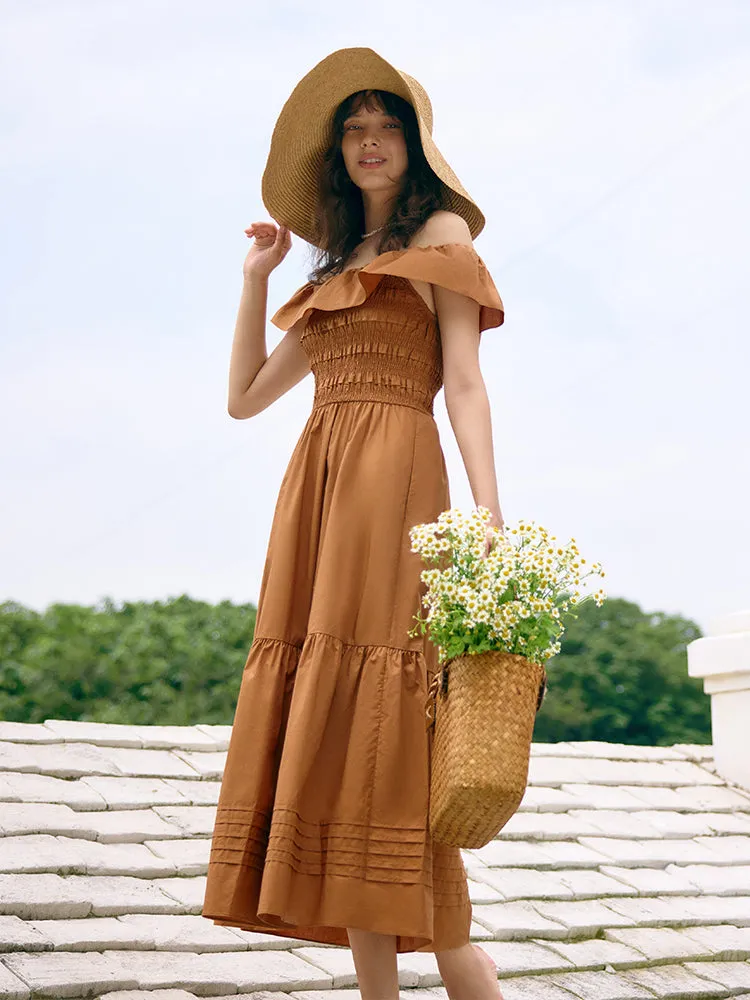 Sure! How about Stylish Off-Shoulder Maxi Dress for Women as the optimized title?