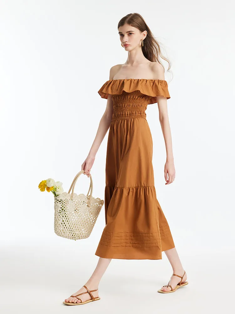 Sure! How about Stylish Off-Shoulder Maxi Dress for Women as the optimized title?