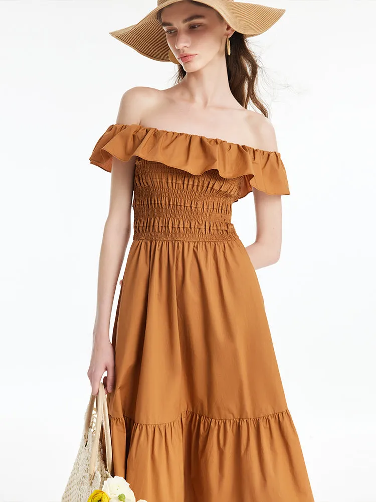 Sure! How about Stylish Off-Shoulder Maxi Dress for Women as the optimized title?