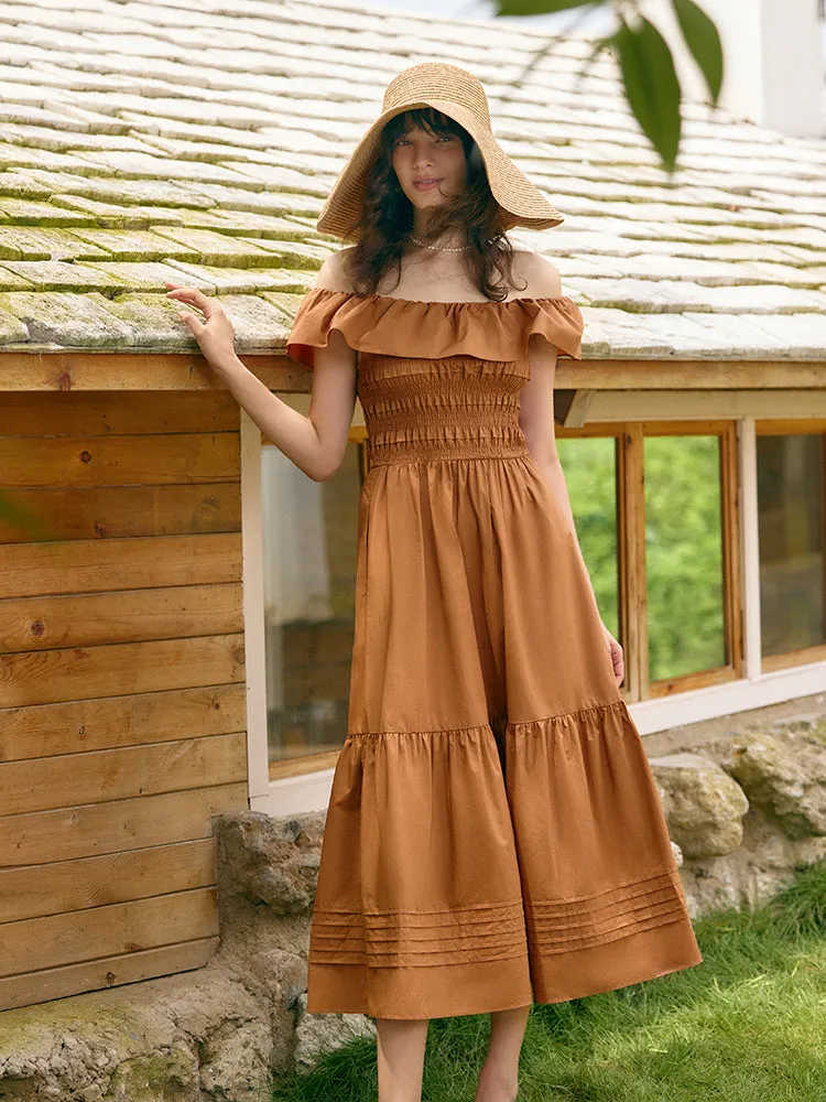 Sure! How about Stylish Off-Shoulder Maxi Dress for Women as the optimized title?