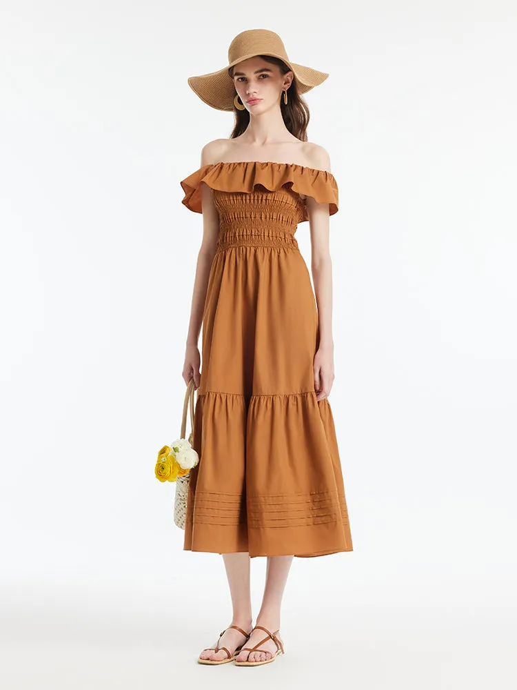 Sure! How about Stylish Off-Shoulder Maxi Dress for Women as the optimized title?